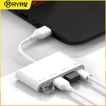 RYRA 4 in 1 USB-C Hub aplicabile sysytem Fereastră/Mac OS/Linux cu 4 porturi USB 3.0+USB 2.0+Tip-c Extender USB Multi-splitter Adaptor