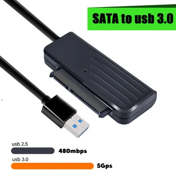 SATA la USB 3.0 Adaptor de Tip C pentru Cablu SATA III 5Gbps de Transmitere a Datelor Cablu De 2.5 Inch HDD, SDD Hard Disk SATA 3 Adaptor