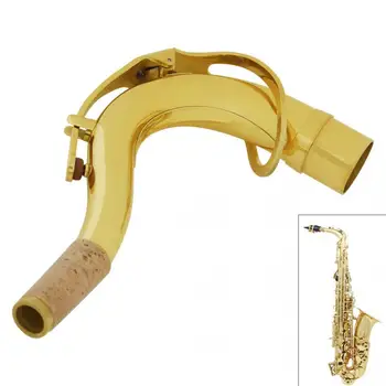 Saxofon Tenor Gât Piese de Reparații Diametru Tub de 27,8 mm Aur Placat cu Alamă