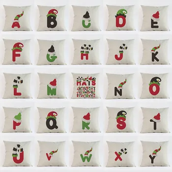 Scrisoare de crăciun față de Pernă 26 engleză Pălării de Crăciun fete de Perna Scaun Auto Canapea Pernă Acoperă Pernă Decorativă BZ-242
