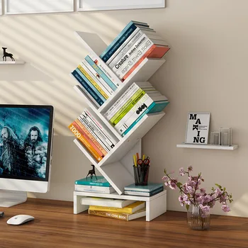 Simplu raft masă rack combinate bibliotecă creative cămin studențesc desktop depozitare de uz casnic simplu raft de depozitare