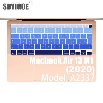 Spaniolă Laptop de culoare silicon Capac Tastatură Pentru Macbook Air13 A2337 film Protector caz de tastatură Pentru Apple M1 2020 laptop piele