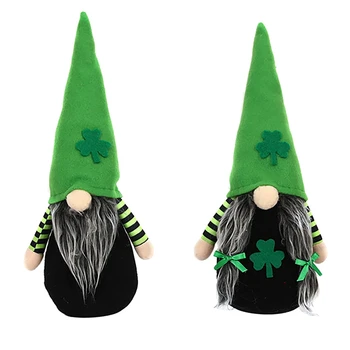St. Patrick 's Day Gnomi Decoratiuni, Norocos Trifoi Verde de Acasă masa Decor de Masă Ornamente Pentru Irlandeză Saint Patrick' s Day