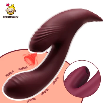 Suge G-spot Vibrator pentru Femei Masturbari Jucarii Sexuale Moale Clitoridian Masaj Stimulator pentru Femei Sexul Oral Produse de Jucărie pentru Adulți
