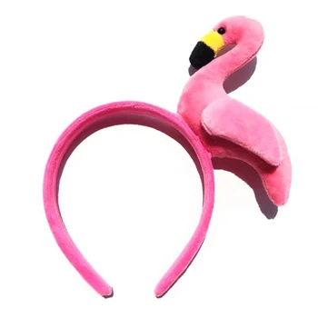 Toate-meci Roz Frizură Flamingo Cerc Păr banda de Susținere Amuzant Cosplay Bentițe