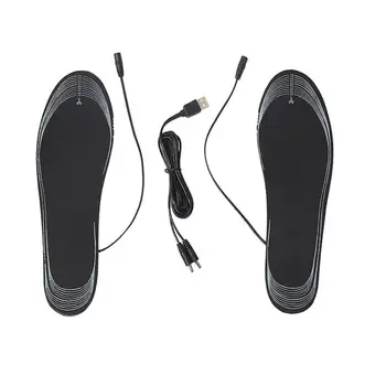 USB Electrice Incalzite Tălpi de Pantofi de Metri mai Cald Șosete Pad de Iarnă Sport în aer liber, Încălzire, Iarna Cald, Perna Lavabila Si se Taie