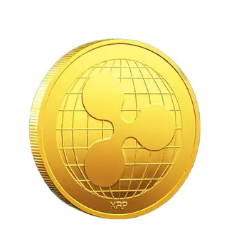 Unda de Monedă Litecoin Monedă Comemorativă de Colectare XRP CRYPTO Suvenir Placat cu Aur Acasă Decoratiuni Artizanat Desktop Ornamente