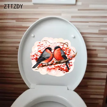 ZTTZDY 24.2 X 19.8 CM Clasic Lovebird Dormitor Romantic Perete Autocolante Murale Acasă Toaletă Baie Decor T2-1224