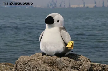 mare 33cm gri minunat pinguin papusa moale jucărie de pluș arunca perna cadou de ziua h2092