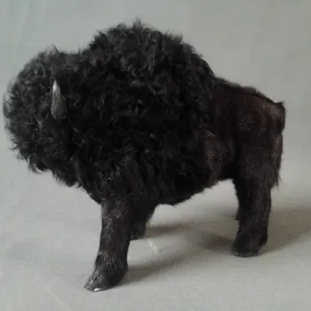 noua simulare creatoare bison jucărie minunat de artizanat black bison papusa cadou Mobilier articole despre 35x21cm