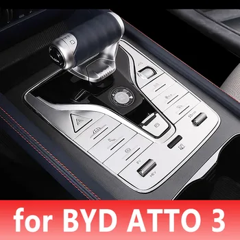 pentru BYD ATTO 3 EV 2022 2023 Masina decoratiuni interioare accesorii gear patch paiete metalice upgrade DIY